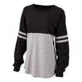 thumbnail image 1 of Boxercraft BW3514 Women's Pom Pom Jersey-Black/Oxford-L, 1 of 4