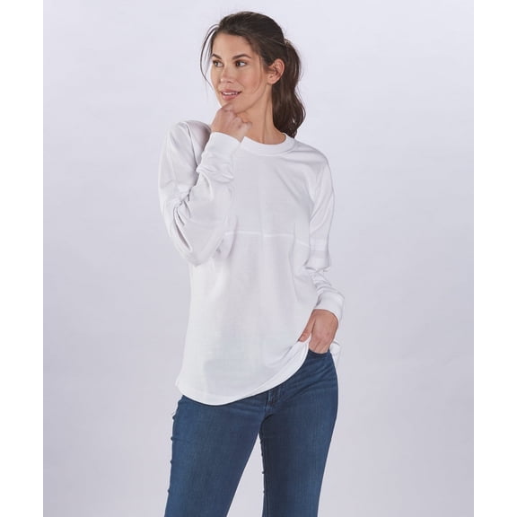 Boxercraft BW3514 Women's Pom Pom Jersey-White-2XL