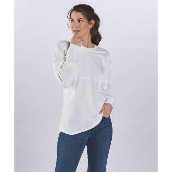 Boxercraft BW3514 Women's Pom Pom Jersey-White-XL