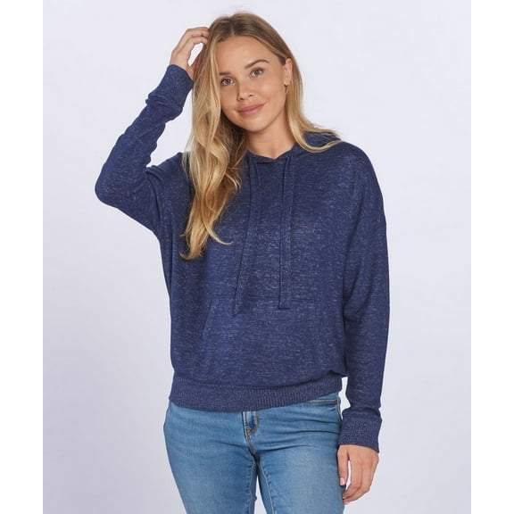 Boxercraft BW1501 Women's Cuddle Soft Hoodie-Navy Heather-M