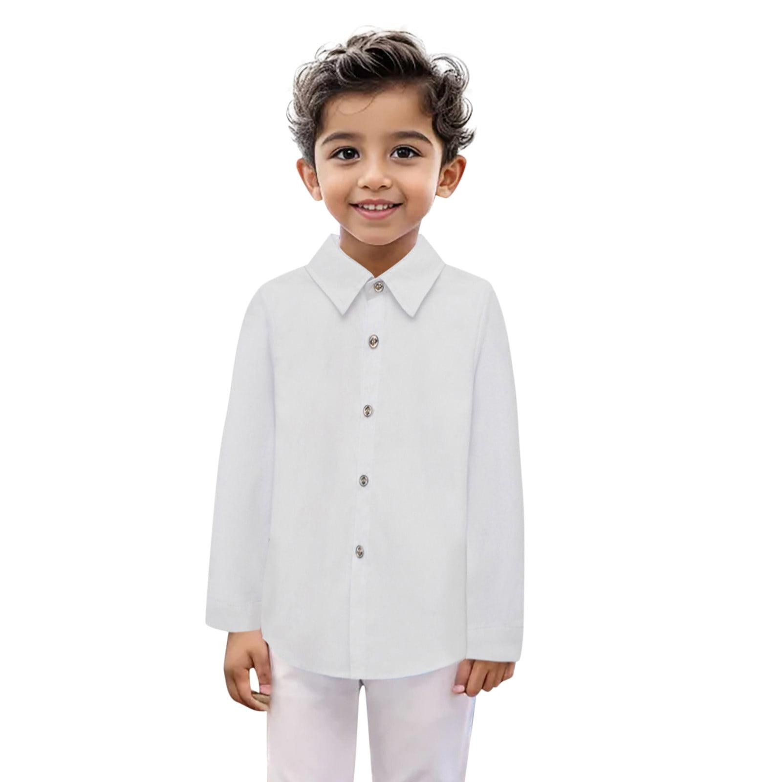 White Color Long Sleeve Top | 6M-3Y main image 0