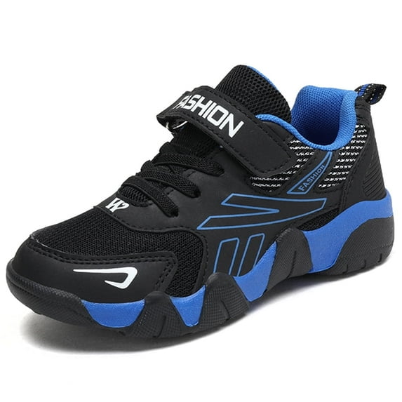 boys shoes Kids Sneakers quality mesh breathable children's sports blue shoes US size 4.5