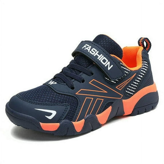 boys shoes Kids Sneakers quality mesh breathable children's sports blue shoes US size 4.5