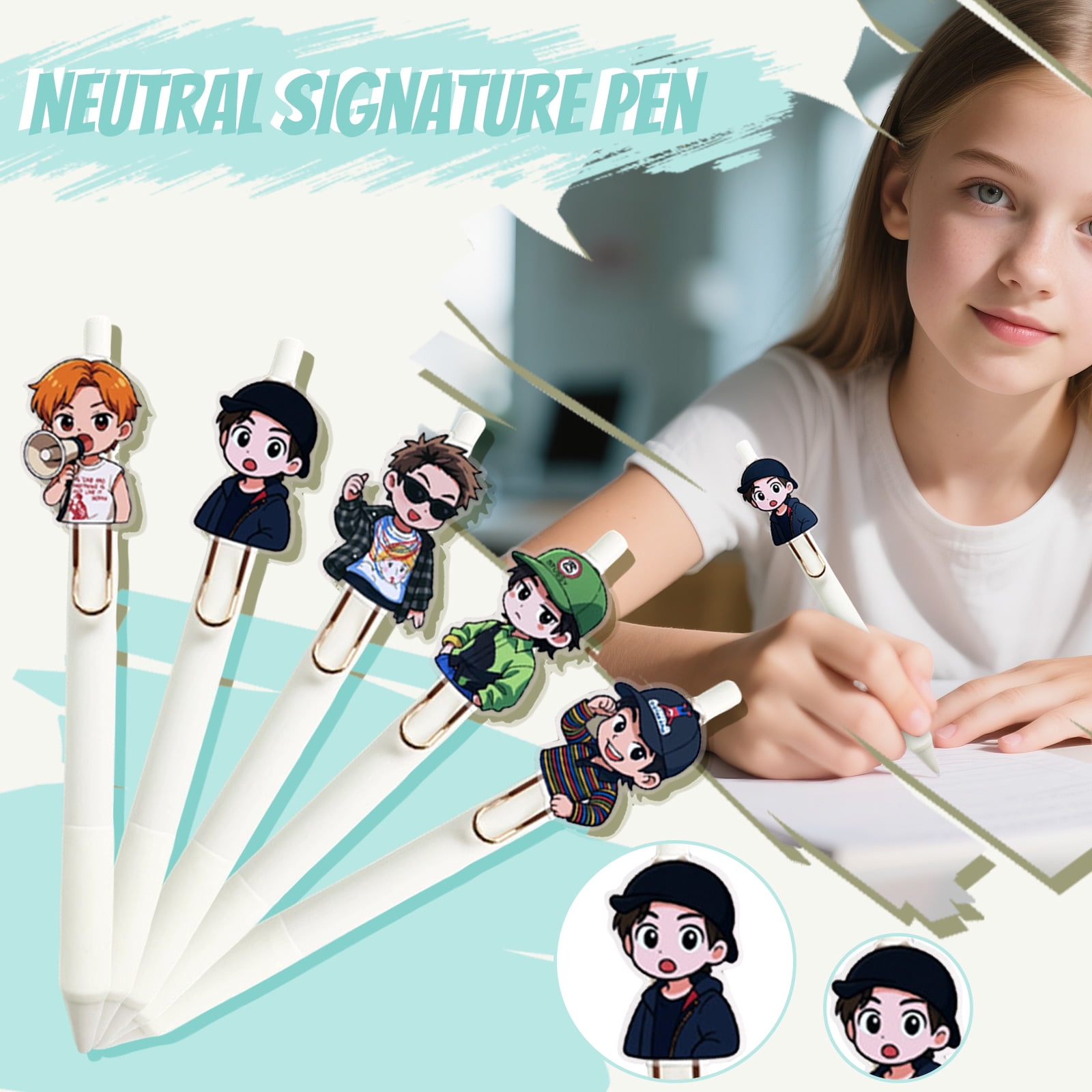 boysStar Men's Team Peripheral Neutral Signature Pen With Cute ...