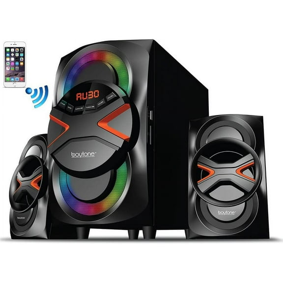 boytone BT-326F 2.1 Bluetooth Speaker System, 60 W RMS