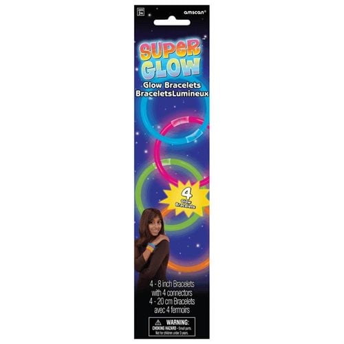 bracelet 4 ct.glow stck-ast clr