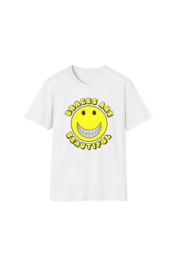 braces are beautiful 1970s graphic tshirt