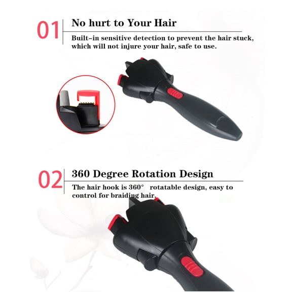 braid maker Tool Electronic Quick Twist Hair Braiding Tool USB Powered Automatic Hair Braider Machine Braid Maker DIY Hair Styling Tools