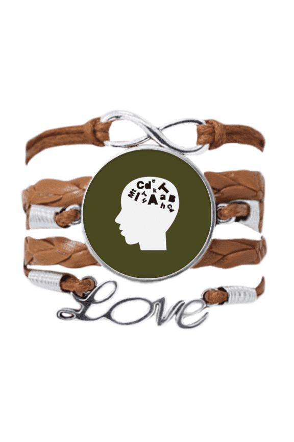 brain creates letter combinations bracelet chain ornament wristband