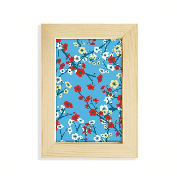 branch japan pattern desktop display photo frame picture art painting 5x7 inch