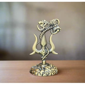 brass Divine Shiva Trishul Symbol Vastu Remedy & Spiritual Gift
