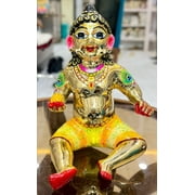 brass painted with acrylic paints laddu Gopal big size , 12 number