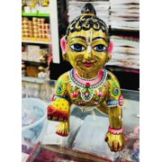 brass painted with acrylic paints laddu Gopal big size