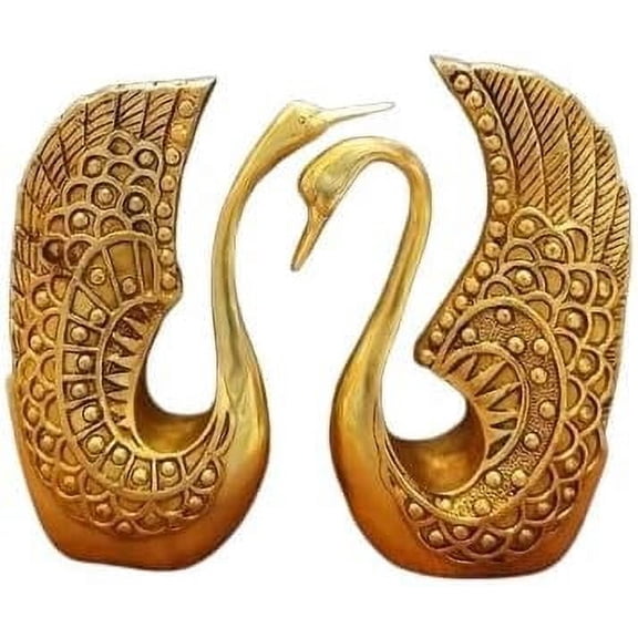 brass set of 2 ducks showpiece / home dcor / gift item