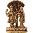 thumbnail image 1 of brass small vishnu lakshmi statue for home/ office temple, 1 of 2