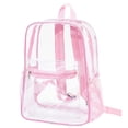 thumbnail image 1 of bravefron Clear Backpack Large Capacity Transparent Shoulder Bag Outdoor Travel School Bag, 1 of 3