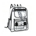 thumbnail image 1 of bravefron Clear Backpack Large Capacity Transparent Shoulder Bag Outdoor Travel School Bag, 1 of 6