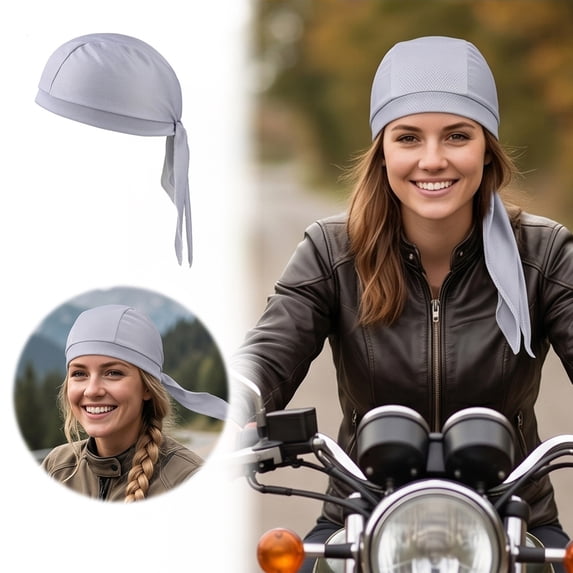 bravefron Cooling Head Scarf Cap Breathable Head Scarf Lightweight Stretch Cycling Sports Moisture Wicking Elastic Bandana Hat for Men Women