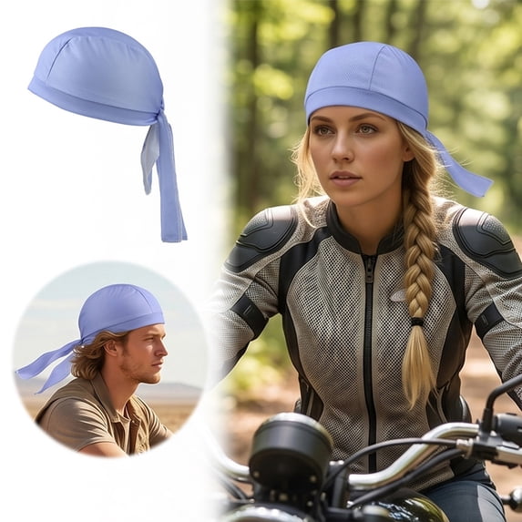bravefron Cooling Head Scarf Cap Breathable Head Scarf Lightweight Stretch Cycling Sports Moisture Wicking Elastic Bandana Hat for Men Women
