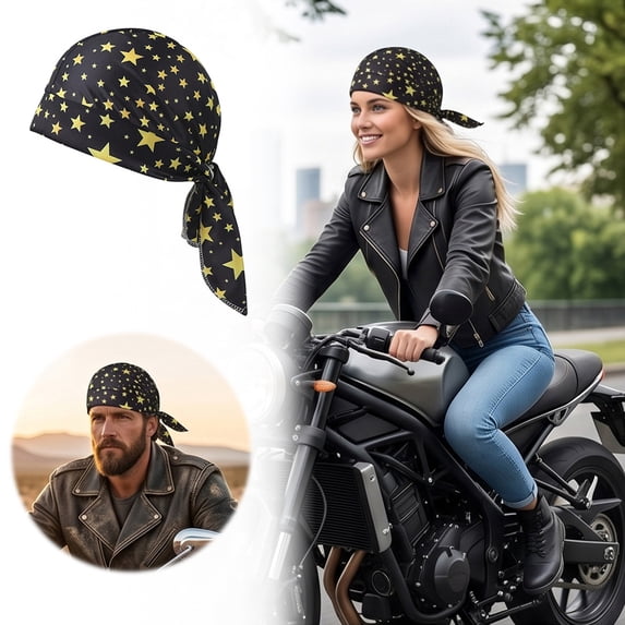bravefron Cooling Head Scarf Cap Cooling Pirate Head Wrap Elastic Fit Sweat Wicking Elastic Bandana Hat for Men Women