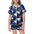 thumbnail image 1 of bravefron Girls Halloween Outfits set 2 Piece Set Short Sleeve Pumpkin Printed Casual Comfortable Elastic Waist Toddler Kids Clothes, 1 of 5