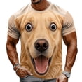 thumbnail image 1 of bravefron Men's 3D Animal Graphic T-Shirt Short Sleeve Casual TeeShort Sleeve Tshirts Novelty Streetwear Tops Trendy Summer Shirt for Men, 1 of 4