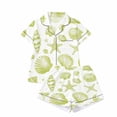 thumbnail image 1 of bravefron Pajama Set for Women Ocean print Short Sleeve Top with Matching Pants Soft Breathable Sleepwear Lounge Wear Cozy Nightwear Pajama Set, 1 of 2