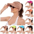 thumbnail image 1 of bravefron Womens Sun Visor Hat Wide Brim Summer UPF 50+ UV Protection Beach Sport Cap, 1 of 6
