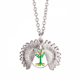 thumbnail image 1 of brazil ancestral faly flag roots sunflower necklace pendant locket jewelry, 1 of 3