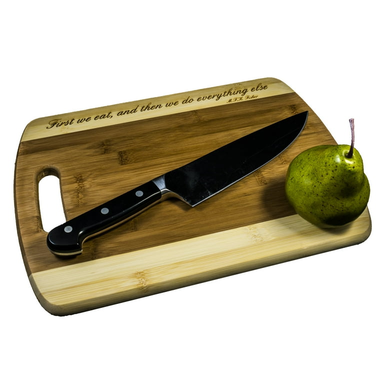 First we eat, then we do everything else Cutting Board Bamboo CTCBTT14 First we eat, then we do everything else Cutting Board Bamboo CTCBTT14