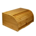 thumbnail image 1 of BN-LINK Bread Box, Bamboo Wood Bread Storage Box for Kitchen Countertop, Assembly Required Bread Bin, 1 of 7
