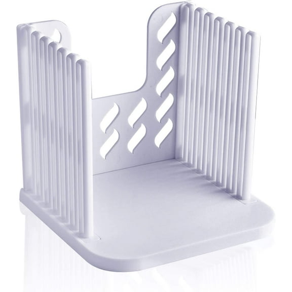 bread slicer, Bread slicers for Homemade Bread, Folding and Adjustable thicknesses Bread Cutter(White)