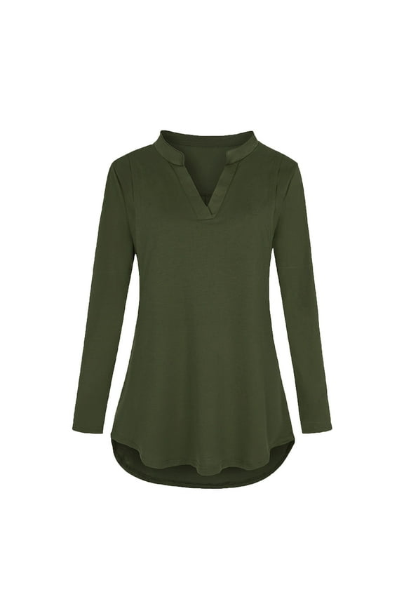 2025 Nursing Tops - Nursing V-Neck Breastfeeding Shirts - 3/4 Roll Sleeve Blouses Tunic Top for Breastfeeding Moms, 3-in-1 Convertible Maternity Postpartum Shirts