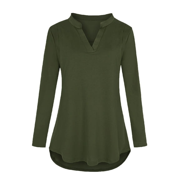 breaise 2025 Nursing Tops - Nursing V-Neck Breastfeeding Shirts - 3/4 Roll Sleeve Blouses Tunic Top for Breastfeeding Moms, 3-in-1 Convertible Maternity Postpartum Shirts