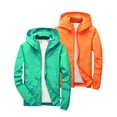 thumbnail image 1 of breaise 2PC Boys Waterproof Rain Jacket Kids Windbreaker Lightweight Hooded Workout Coat Casual Zipper Raincoat Outerwear, 1 of 6