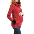thumbnail image 1 of breaise Flash Deals 2024 3 in 1 Maternity Kangaroo Hooded Sweatshirt for Baby & Mother,Maternity Carrying Parka for Chest Wear, Baby Carriers Holder Hoodie Pregnant Maternity Sweater Women Fall, 1 of 6