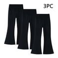 thumbnail image 1 of breaise 3PC Girls Flare Leggings Kids Bell Bottom High Waisted Dance Yoga Pants Solid Color Full Length Workout Trouses Activewear, 1 of 9