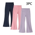 thumbnail image 1 of breaise 3PC Girls Flare Leggings Pull On Bell Bottoms Stretchy Yoga Leggings Pants for Kids Girl High Waist Jogger Trouses, 1 of 9