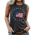 thumbnail image 1 of breaise 4th of July Tank Tops for Women Summer Patriotic Red White and Blue Graphic Tshirts Loose Fit Sleeveless T-shirts Cami Breathable Crewneck Tanks Going Out Tops for Women, 1 of 4