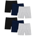 thumbnail image 1 of breaise 6 Pack Toddler Girls Dance Shorts Girls Bike Short Breathable Summer Soild Ribbed Shorts, 1 of 3