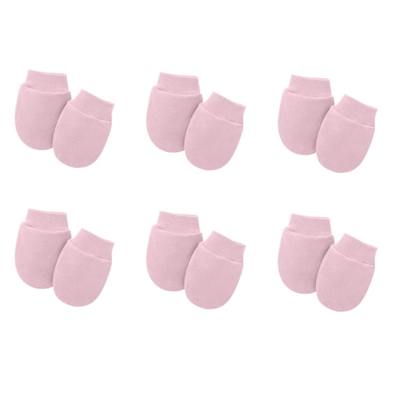 breaise 6 Pairs Baby Mittens Newborn No Scratch Gloves Infant Cotton Elastic Wrist Gloves 0-12 Months Baby,Baby Girl Boy Must Haves Essentials