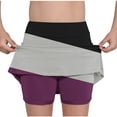 thumbnail image 1 of breaise Athletic Skorts for Girls Color Block Tennis Golf Skirts with Shorts Flowy Workout Golf Running Skirts, 1 of 6