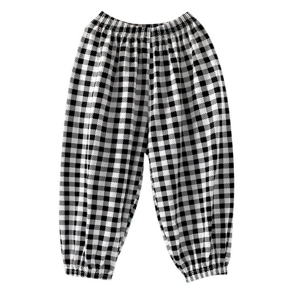 breaise Baby Boys Girls Cotton Trousers Kids Casual Ankle Pants Loose Long Bloomers