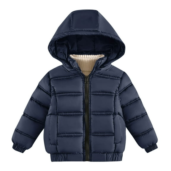breaise Baby Boys Girls Hooded Puffer Jacket Packable Down-Alternative Waterproof Warm Coat Outerwear Winter Jackets for Kids