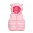 thumbnail image 1 of breaise Baby Boys Girls Hooded Puffer Vest Winter Lightweight Sleeveless Bear ears Zipper Up Jacket, 1 of 4