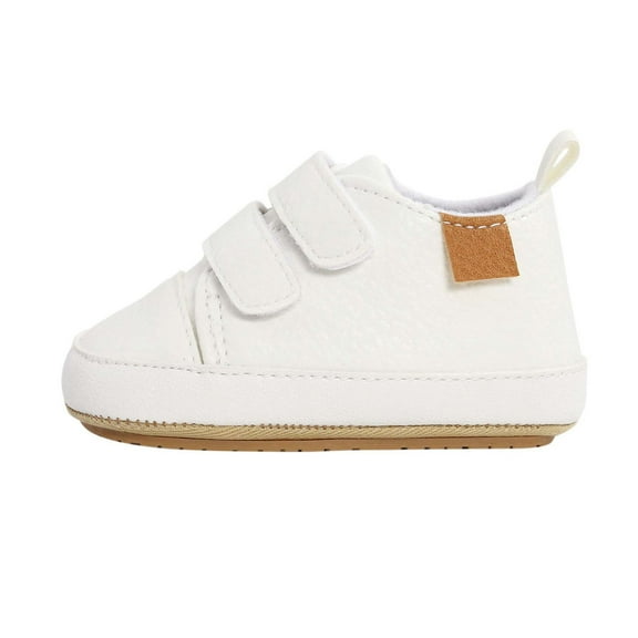 breaise Baby Boys Girls Shoes Non-Slip Rubber Sole High-Top PU Leather Sneakers Infant First Walking Shoes Toddler Shoes Newborn Loafers Flats