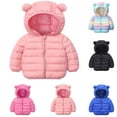thumbnail image 1 of breaise Baby Boys Girls Winter Coats Toddler Bear Hoods Down Jacket Infant Kids Light Puffer Padded Coat Outwear, 1 of 9