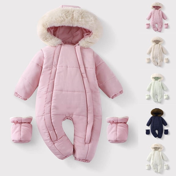 breaise Baby Girl Winter Snowsuit Toddler Jacket Clothes For Boy Infant Jumpsuit Hoodied