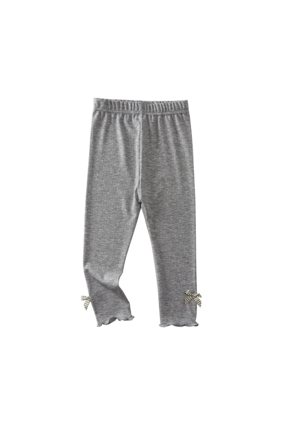 Baby-Girls Infant Footless Tight Summer Leggings with Bow