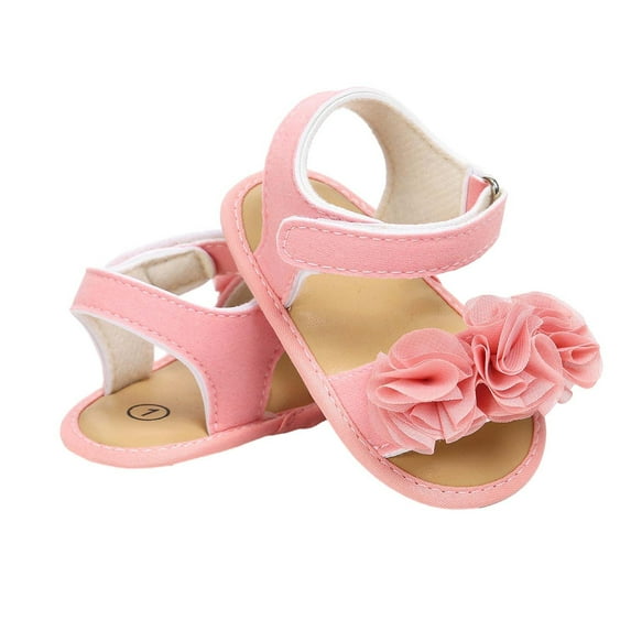 breaise Baby Girls' Sandals - Newborn Girls' Summer Flower Sandals - First Dress Shoes for Infant Girls Newborn Toddler First Walker Crib Dress Shoes